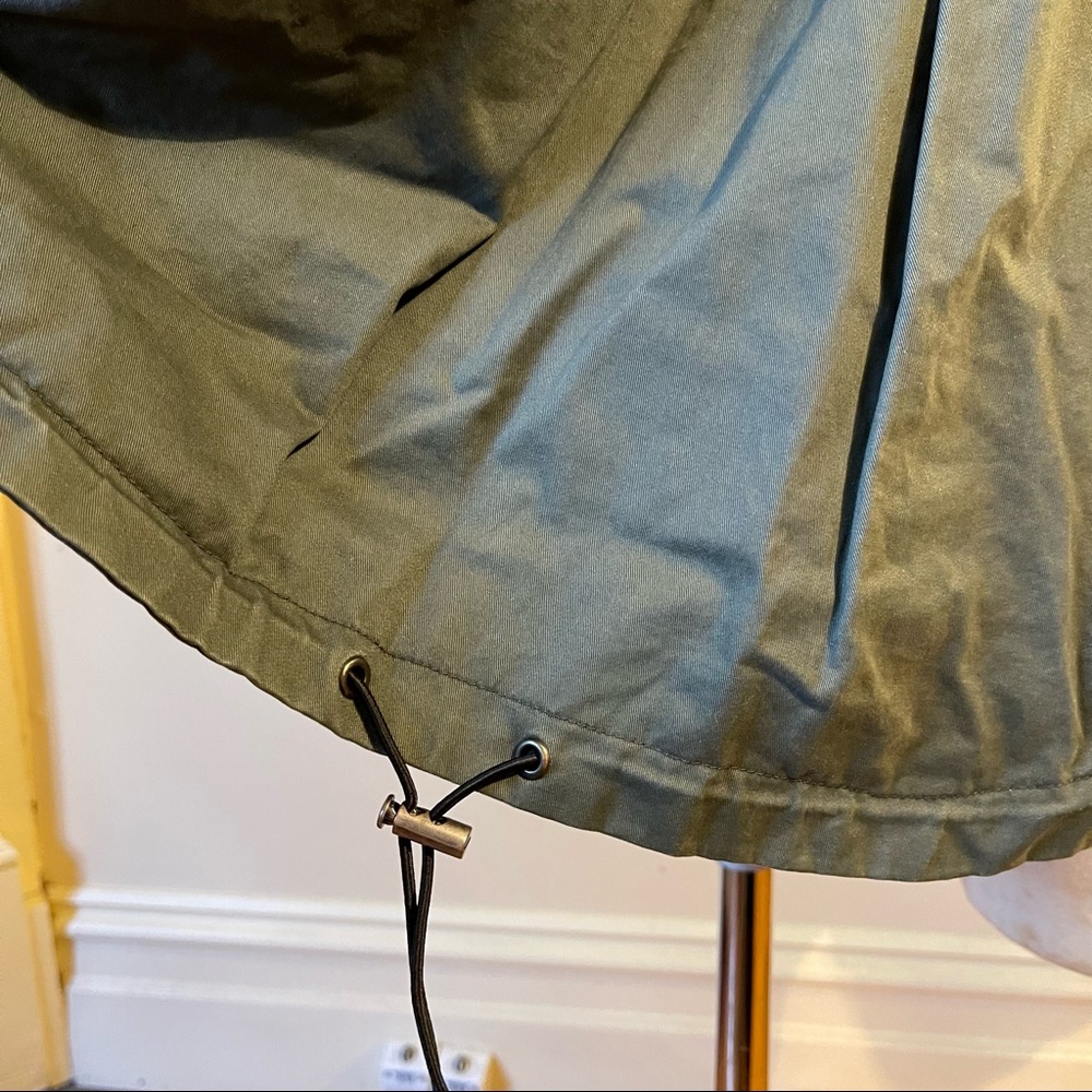 MARCS | Khaki Jacket with zip detail and removable collar | size 12 - Picture 11 of 11